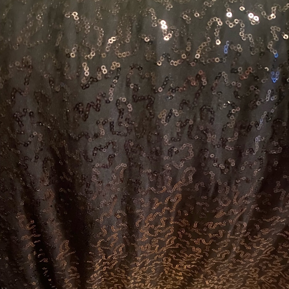 MARINA BLACK SEQUINED MAXI Skirt l Special Occasion -Women’s Medium - Picture 3 of 3